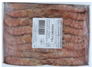 gambas crues 2kg