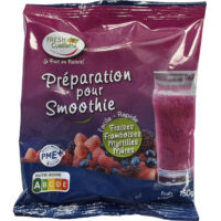 préparation surgelée pour smoothie fraise, framboise, myrtille, mûre