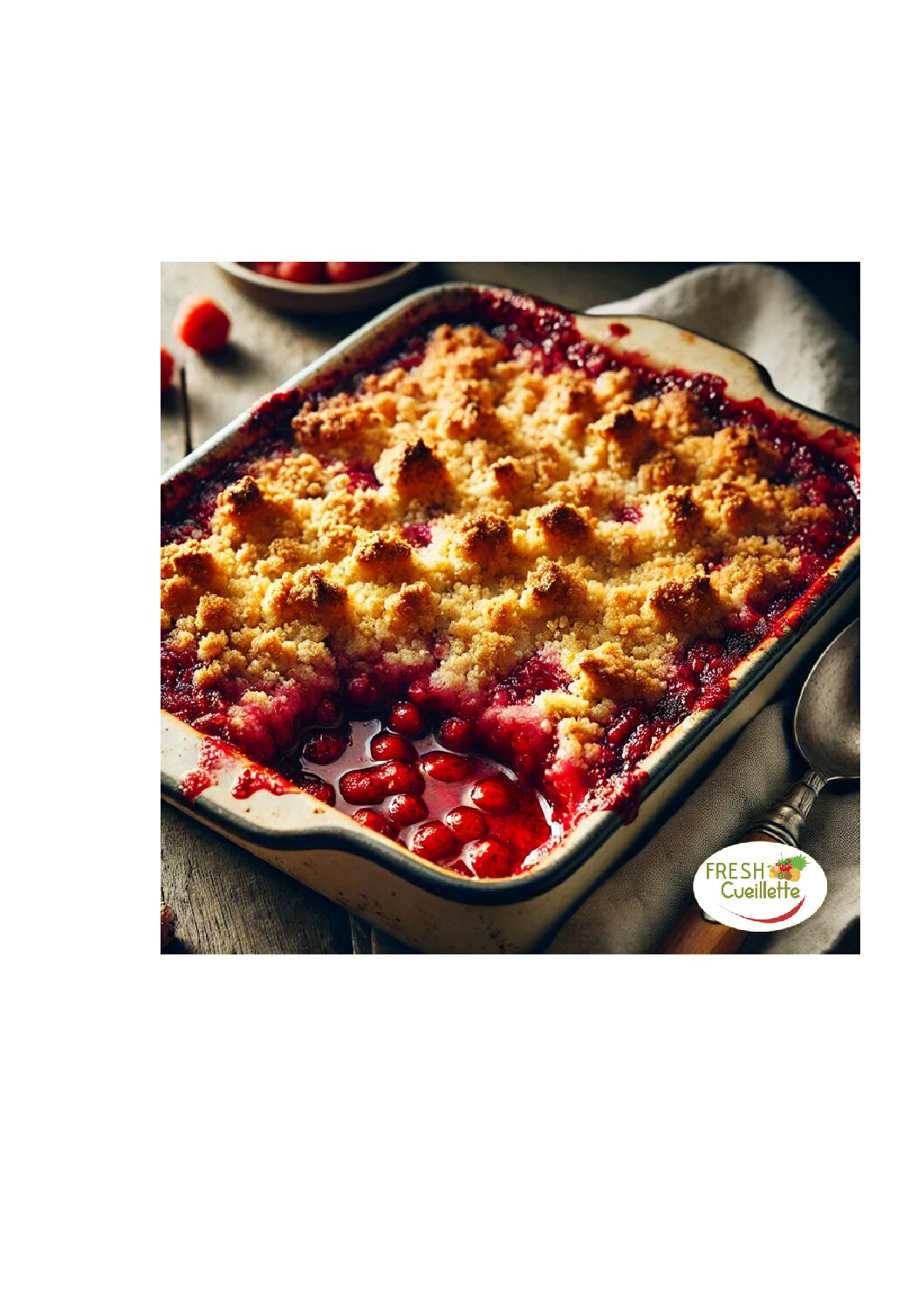 Crumble aux fruits rouges